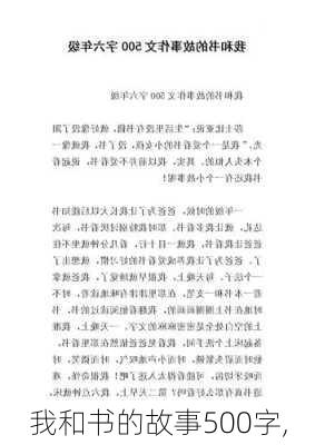 我和书的故事500字,