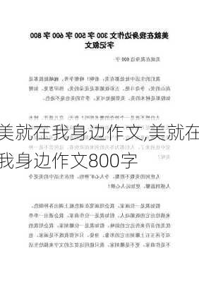 美就在我身边作文,美就在我身边作文800字