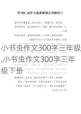 小书虫作文300字三年级,小书虫作文300字三年级下册