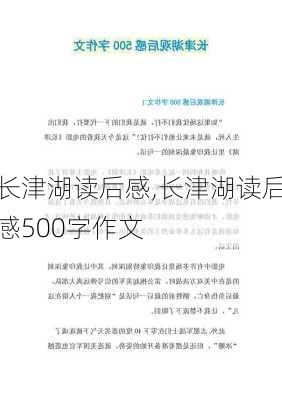 长津湖读后感,长津湖读后感500字作文