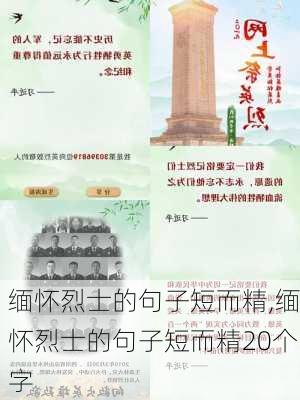 缅怀烈士的句子短而精,缅怀烈士的句子短而精20个字