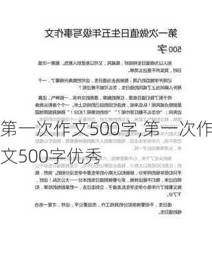 第一次作文500字,第一次作文500字优秀