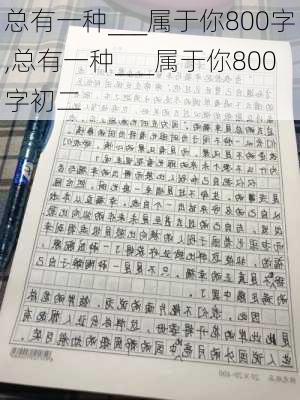 总有一种___属于你800字,总有一种___属于你800字初二