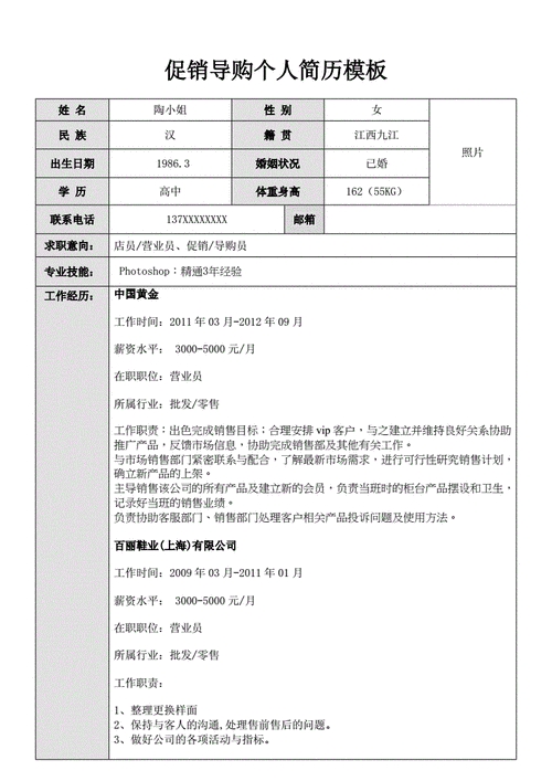 销售员简历,销售员简历工作描述怎么写