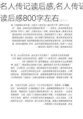 名人传记读后感,名人传记读后感800字左右