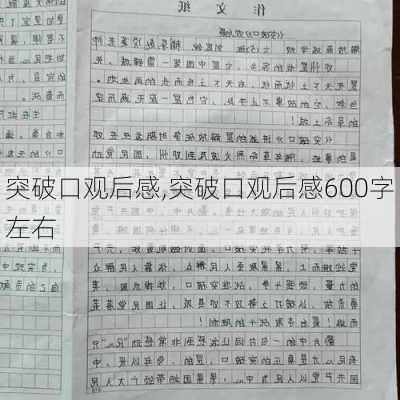 突破口观后感,突破口观后感600字左右