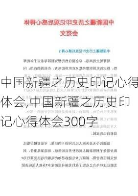 中国新疆之历史印记心得体会,中国新疆之历史印记心得体会300字