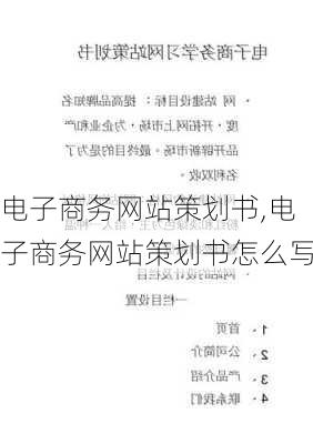 电子商务网站策划书,电子商务网站策划书怎么写