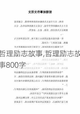 哲理励志故事,哲理励志故事800字