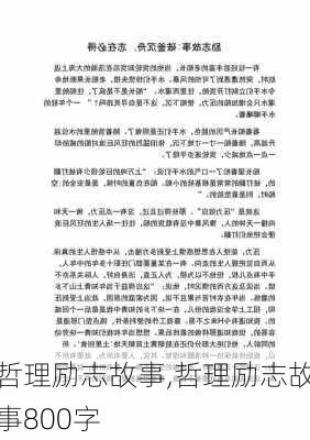 哲理励志故事,哲理励志故事800字