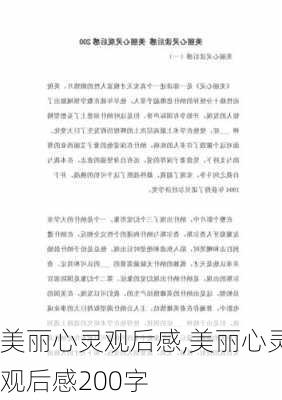 美丽心灵观后感,美丽心灵观后感200字